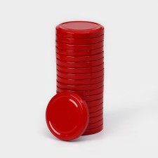 A set of canned covers, TO-66 mm, metal, packaging 20 pcs, red color