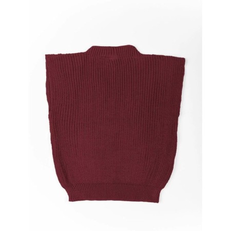 Vest for girls, height 122 cm, burgundy color-13