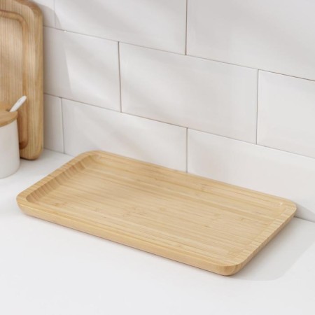District for serving the share Striata, 32 × 18 × 2 cm, bamboo-1