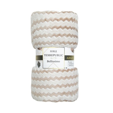 Texrepublic blanket, size 150x200 cm, beige color-1