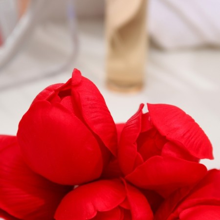 Soap tulips red, set 50 pcs-3
