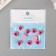 Decor for creativity plastic "Striped hearts" Pink-violet set 10 pcs 1.2x1.3 cm