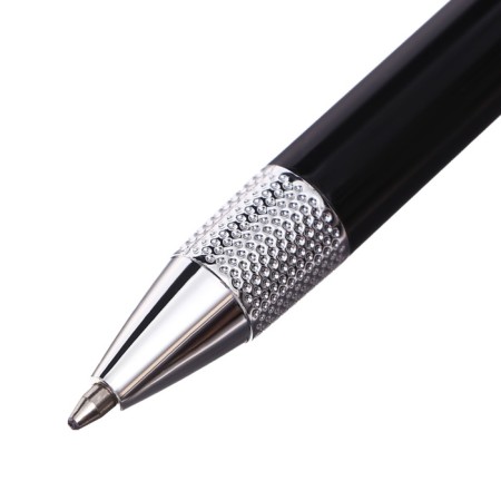 Handle Gift ball in the leatherette case rotary style Black/silver.-2