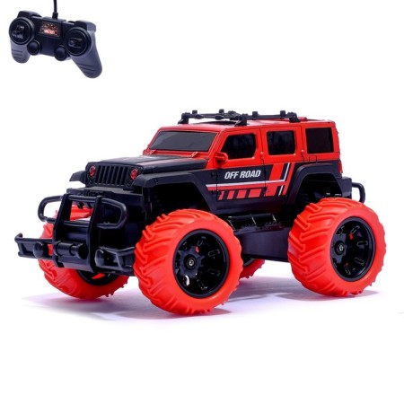 Radio -controlled jeep "SUV", works from batteries