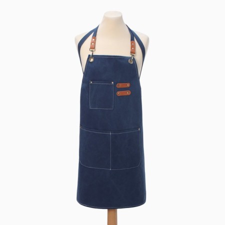 Apron Ethel with pockets Blue color, 75*68 cm p/e 50%, HL 50%-4