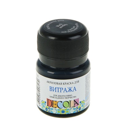 Glass paint stained glass decol, 20 ml, black, 4226810