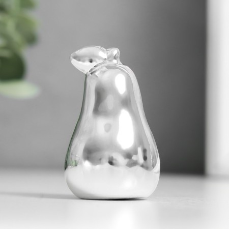 Souvenir Ceramics "Pear" silver 3.4x3.4x5.5 cm