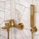 Wasserkraft ABENS 5501 bath mixer, single -leaf, watering can, pour 170mm, matte gold 75777