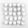 A set of textile details for the decor "bombs" 25 pcs. set, size 1 pc. 2 cm, color silver