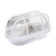 Lamp NBP 01-60-002 UK, E27, 60 W, 230 V, IP53, with a lattice, white