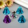 Set of decor for creativity "Color bells" d = 2.6 cm set 5 pcs