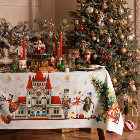 Set of Ethel "The Nutcracker": a tablecloth 150x220 cm, with VGMO, Salf. 40x40 cm - 12 pcs-1
