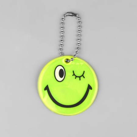 The reflective element "Smiley-flirt", d = 5 cm, yellow color-3