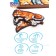 Cat Frame "Cats", 14 parts, size: 24.2 × 17.7 cm