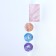 Stickers with a sticky layer of 4 blocks of 20 liters "Marble"