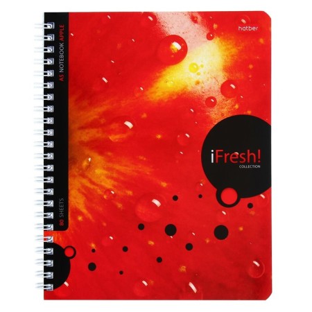 A notebook of 80 sheets in a cage on a crest, iFresh, cover coated cardboard, offset block, mix-5