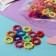 Hair elastic band "Mahrushka" (set 100 pcs) 2 cm, mini -colored, mix