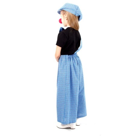 Clown with a butterfly carnival costume, blue cage, height 104-128 cm-1
