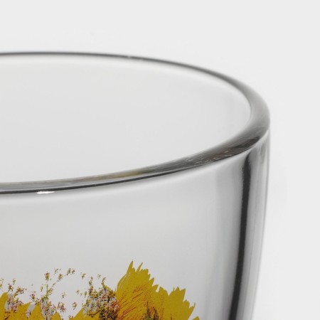 Glass Glass "Flower Chalice", 250 ml, MIX drawing-4
