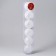 Set of balls plastic D-6 cm, 6 pcs "Magic Patterns" white
