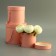 Set of boxes 3 in 1, pink, 18 x 18 x 17 - 12 x 12 x 12 cm