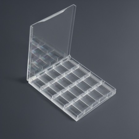 Organizer for decor, 20 blocks, 14.5 × 12.5 × 1.7/2.8 × 2.1 × 1.3 cm, the color is transparent-5