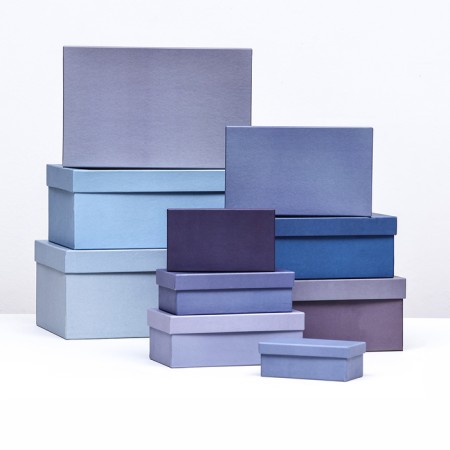 Set of boxes 10 in 1 "sea wave" 30 x 19 x 13 - 12 x 6.5 x 4 cm
