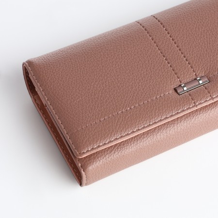 Women's wallet on a magnet, powder color-2