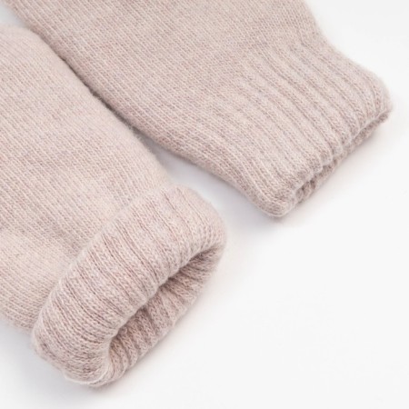 Women's mittens, beige color, size 7-8-2