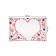 Decorative panel with photo printing "Heart of flowers", horizontal, size 100x150 cm