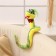 Soft toy "Snake", in dark glasses, 15 cm, green color