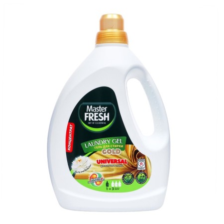 Гель для стирки Master FRESH GOLD "формула защиты тканей", UNIVERSAL, концентрант, 2,75 л-3