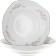 Dining Service 6/25 BERNADOTTE, decor "Pale roses, platinum layout", 25 items