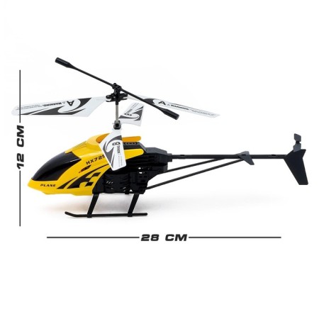 The helicopter radio -controlled "expert" works on the battery, the color is yellow-1