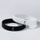 Silicone bracelets "Demetrons" yes/no, the color is black and white, 18-20 cm
