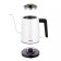 Electric ketter KitFort KT-6642, for cooking coffee, plastic, 0.8 l, 1600 watts, black and white