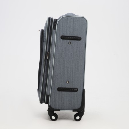Small suitcase 24 "On the zipper, code castle, with extension, the color is gray-3
