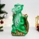 Piggy bank "Dragon Tikhon" Green with gold, 19x15x30cm