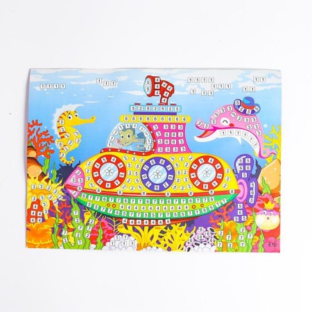 Mosaic System "submarine" sparkles, rhinestones-1