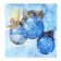 Paper napkins “Happiness in the New Year!”, Two -layer, balls, 33x33 cm, New Year's set 20 pcs.
