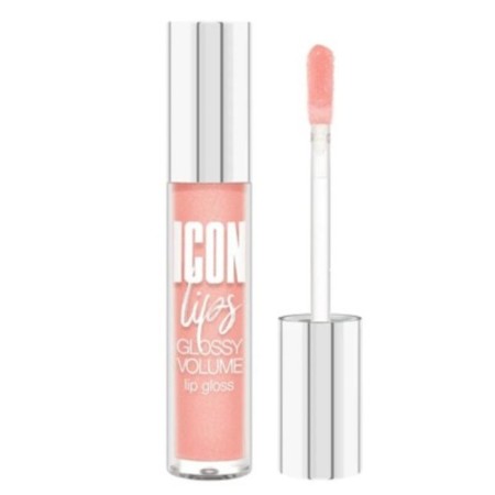 Luxvisage icon lips lip gloss, with volume effect, tone 502 Creamy Peach, 3.4 g
