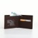 Pearl husband (538), 12*2*10 cm, 3 depth, d/cards, d/coins, without fasteners, brown