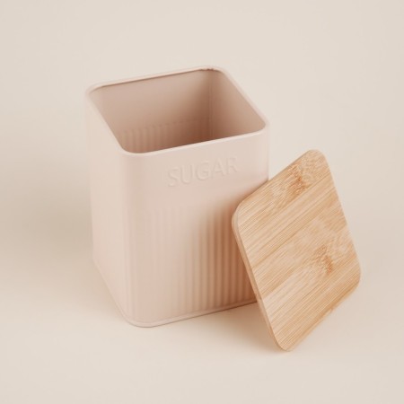 Sugar Bank "San Lorenzo", 10 × 13 cm, pink color, with a bamboo lid-3