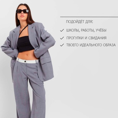 Women's jacket with a cut on the back of MIST size L-XL, color gray-20