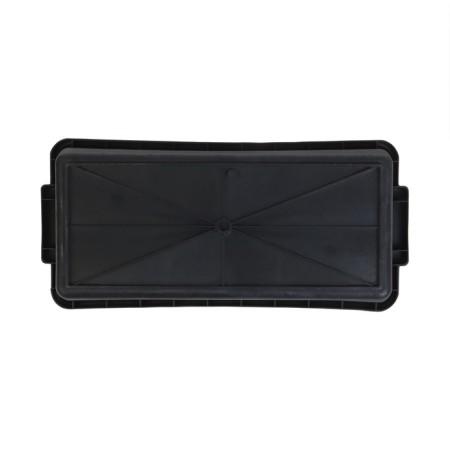 Box for seedlings, 45 × 20 × 10 cm, with handles, 5 l, black, "crop-6"-9