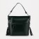 Luggage bag on lightning, 2 outer pockets, long belt, green color