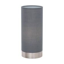 Maserlo 1x60W table lamp E27, Nickel, gray 12x12x25.5 cm