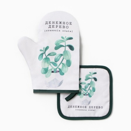 Kitchen "cash tree" mittens-seizure 20x27cm, severity 17x17cm 100% p/e