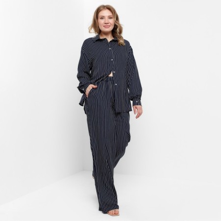 Women's costume (shirt, trousers) minku: enjoy Blue color, size 48-4