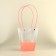 Bag for flowers is transparent, moisture -resistant, pink, 20x17x10 cm